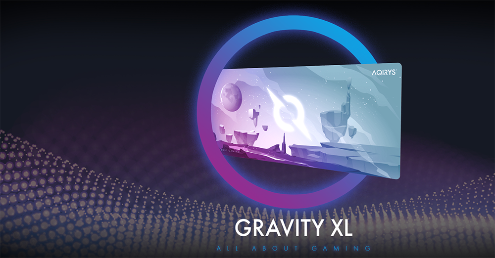 Mouse Pad Gaming AQIRYS Gravity Extra Large, multicolor